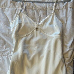 Elegant Cream Slip Dress